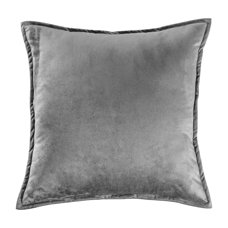 FUNDA DE COJÍN VELVET GRIS